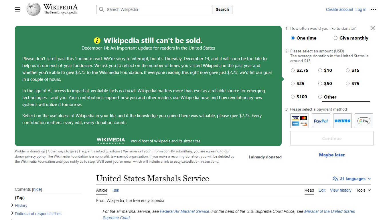 United States Marshals Service - Wikipedia